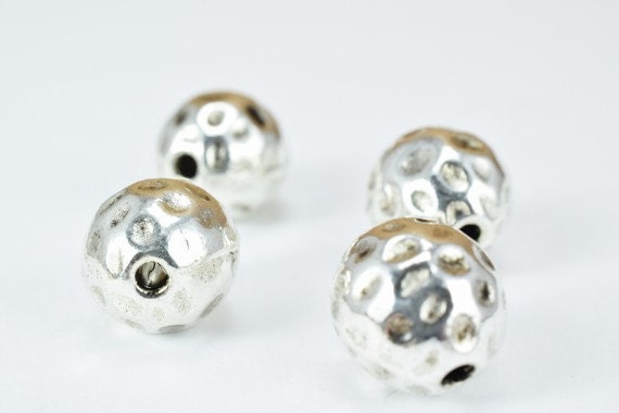 Silver Alloy Oval Beads Tibetan Style Antique Silver Alloy Metal Bracelets Charm Size 11x10mm Hole Size 1.5mm For Jewelry