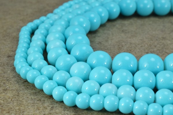 Sea Blue Green Glass Beads Round 6mm/8mm/10mm/12mm Shine Round Beads For Jewelry Making Item#789222045258