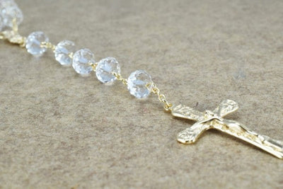 Gold Filled Rosary Swarovski Quality Shine Crystal 18K Gold Filled 7 ColorsCrystals Good for Gifts