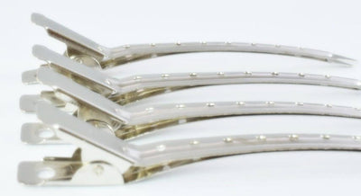5 Silver Hair Clips Metal Long Beak Hair Pins Barrette Clips For Long Thick, Thin Hair,Length,3.5 inch,Hair Accessories,Wedding hair clip