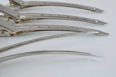 5 Silver Hair Clips Metal Long Beak Hair Pins Barrette Clips For Long Thick, Thin Hair,Length,3.5 inch,Hair Accessories,Wedding hair clip