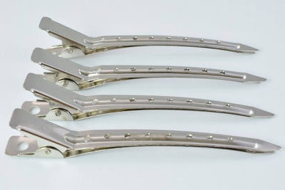 5 Silver Hair Clips Metal Long Beak Hair Pins Barrette Clips For Long Thick, Thin Hair,Length,3.5 inch,Hair Accessories,Wedding hair clip
