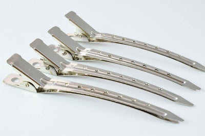 5 Silver Hair Clips Metal Long Beak Hair Pins Barrette Clips For Long Thick, Thin Hair,Length,3.5 inch,Hair Accessories,Wedding hair clip