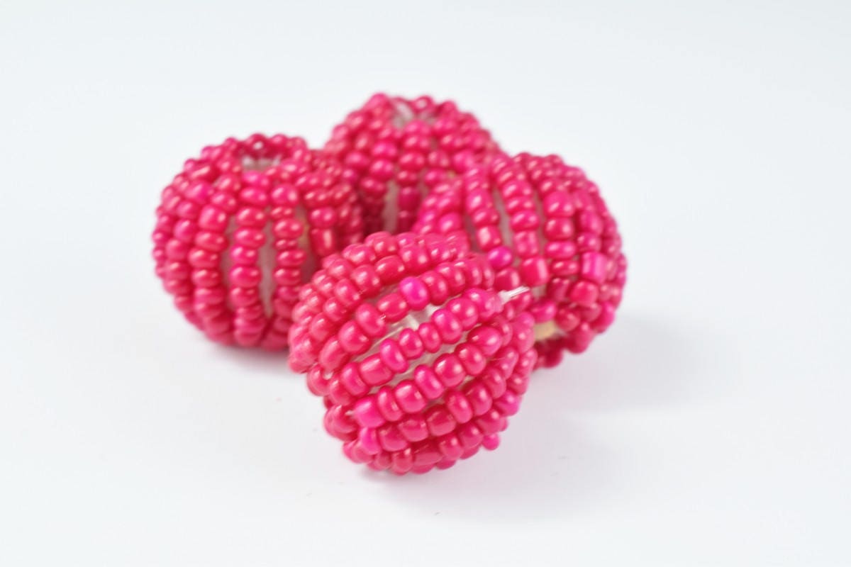 Seed Beads Bon Bon Round Ball Beads, Wrapped Beads, Decorative Beads, Handmade Bead, DIY Craft, 14 Colors 3 Sizes,