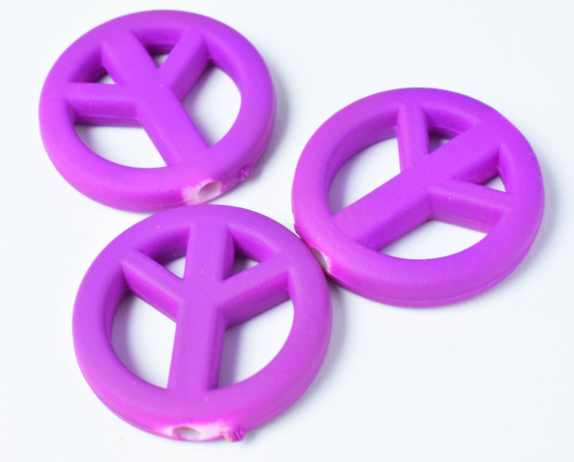 20/17mm Matte Rubberized Colorful Plastic Peace Symbol Beads,Clay Peace Beads,Acrylic Beads,Necklace beads,Rubberized Beads Jewelry