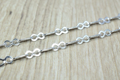Rhodium Filled White Gold Filled Chain 17.5" Inch CS29 Item#42274