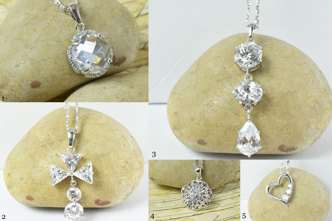 White Gold Rhodium Plated Pendants/Bling/Wholesale Pendant/Wedding Jewelry/Rhodium Plated/Pendant /Open Tilted Heart Floating Pendant