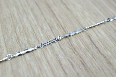 Rhodium Filled White Gold Filled Chain 17" Inch CS16