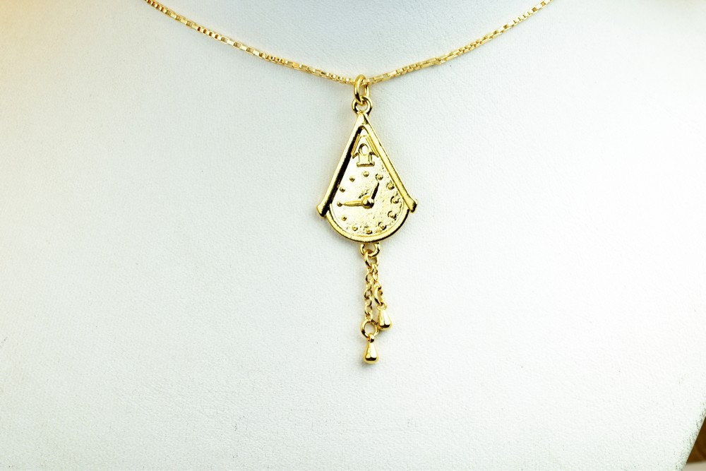 18K as Gold Filled* Watch Pendant Charm Size 51x20mm Plain as Gold Filled* Pendant For Jewelry Making GP108