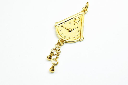 18K as Gold Filled* Watch Pendant Charm Size 51x20mm Plain as Gold Filled* Pendant For Jewelry Making GP108