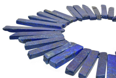 Natural Lapis Bar Gemstone Blue Natural Bar Beads Average Size 23x8mm - 73x10mm For Jewelry Making Item# 789222067939