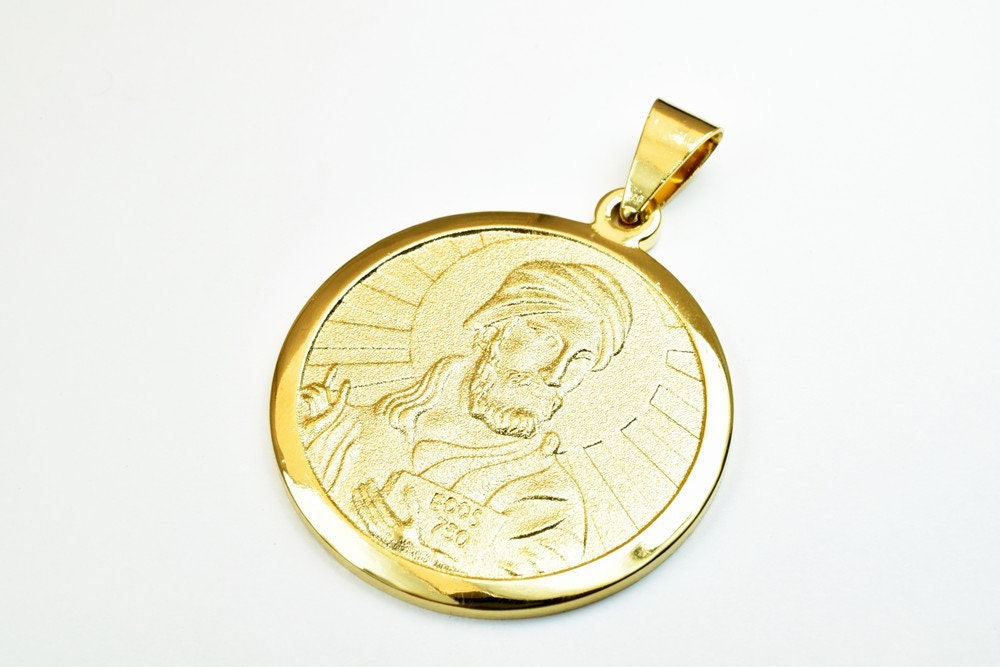 18K as Gold Filled* Pendant Charm Size 52x40mm With Matte Touch as Gold Filled* Pendant For Jewelry Making GP101