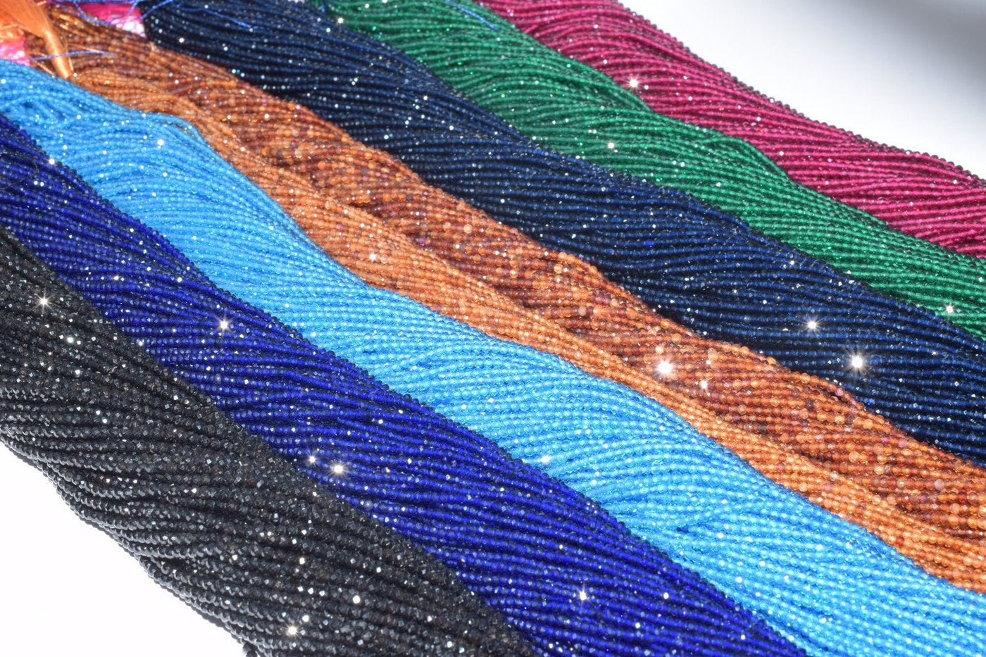 CZ Cubic Zirconia Micro Faceted Rondelle Beads Size 2mm/2.5mm/3mm Zircon Beads For Jewelry Making