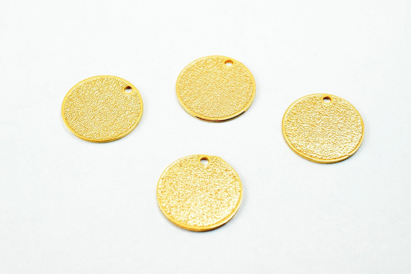 6 PCs Dainty Thin 18K Pinky as Gold Filled tarnish resistant Stardust Tag Charm Pendant Size 12mm Thickness 0.5mm For Jewelry Making DGF07