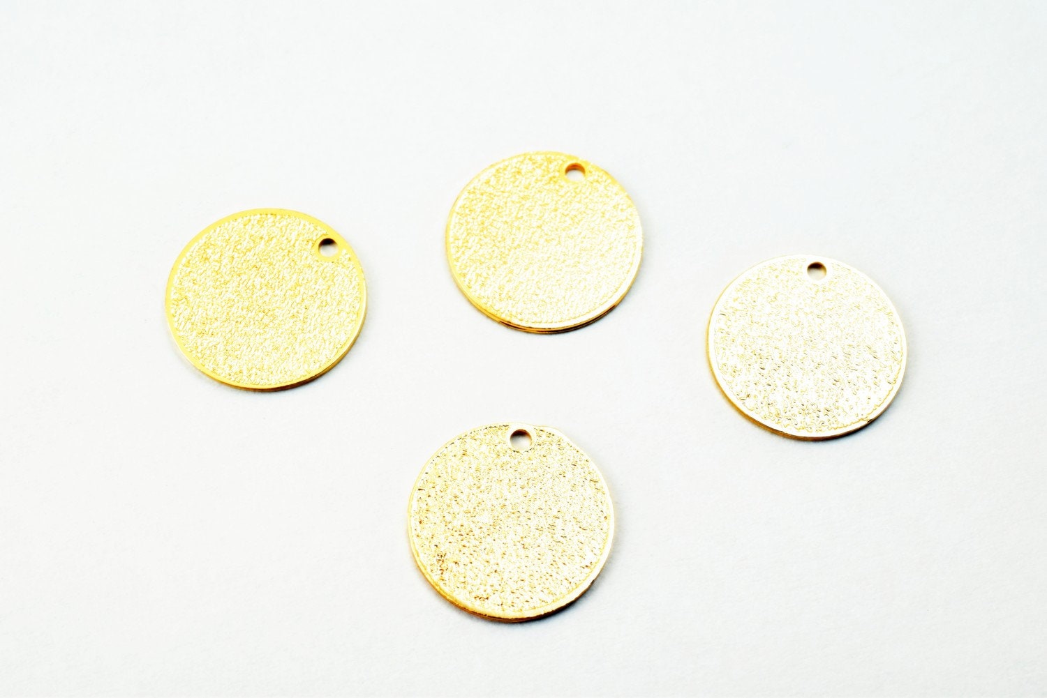 6 PCs Dainty Thin 18K Pinky as Gold Filled tarnish resistant Stardust Tag Charm Pendant Size 12mm Thickness 0.5mm For Jewelry Making DGF07