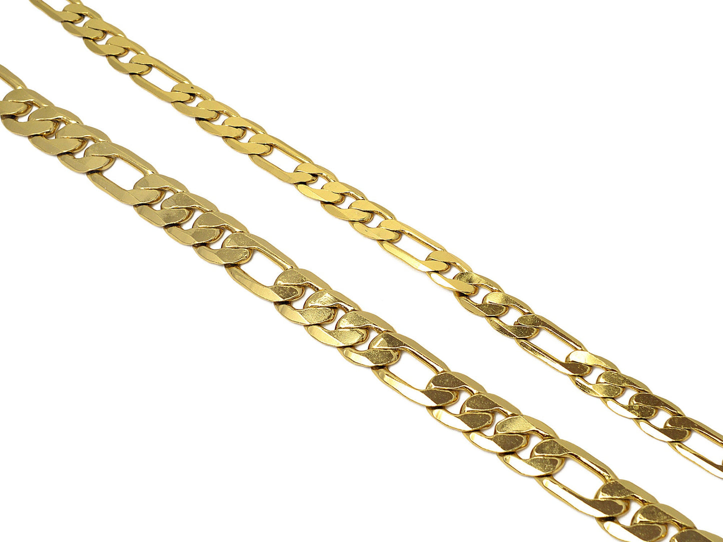 Gold Filled Quality 18k/Electro Plated Figaro Chain Width 11mm/15mm Finding Jewelry For Jewelry Making Sold by Foot