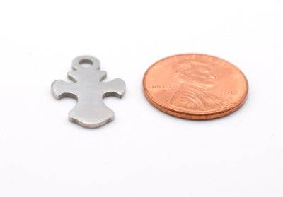 Stainless Steel Heart, Elephant, Crosses and Ankh Charm For Jewelry Making