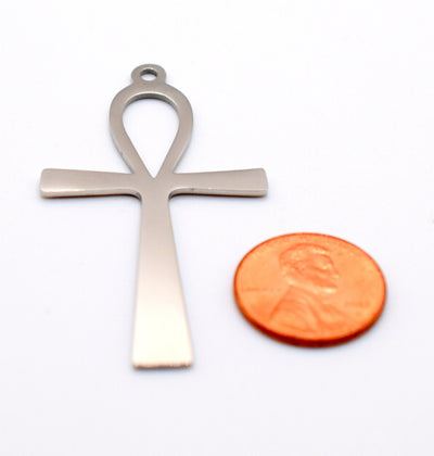 Stainless Steel Heart, Elephant, Crosses and Ankh Charm For Jewelry Making