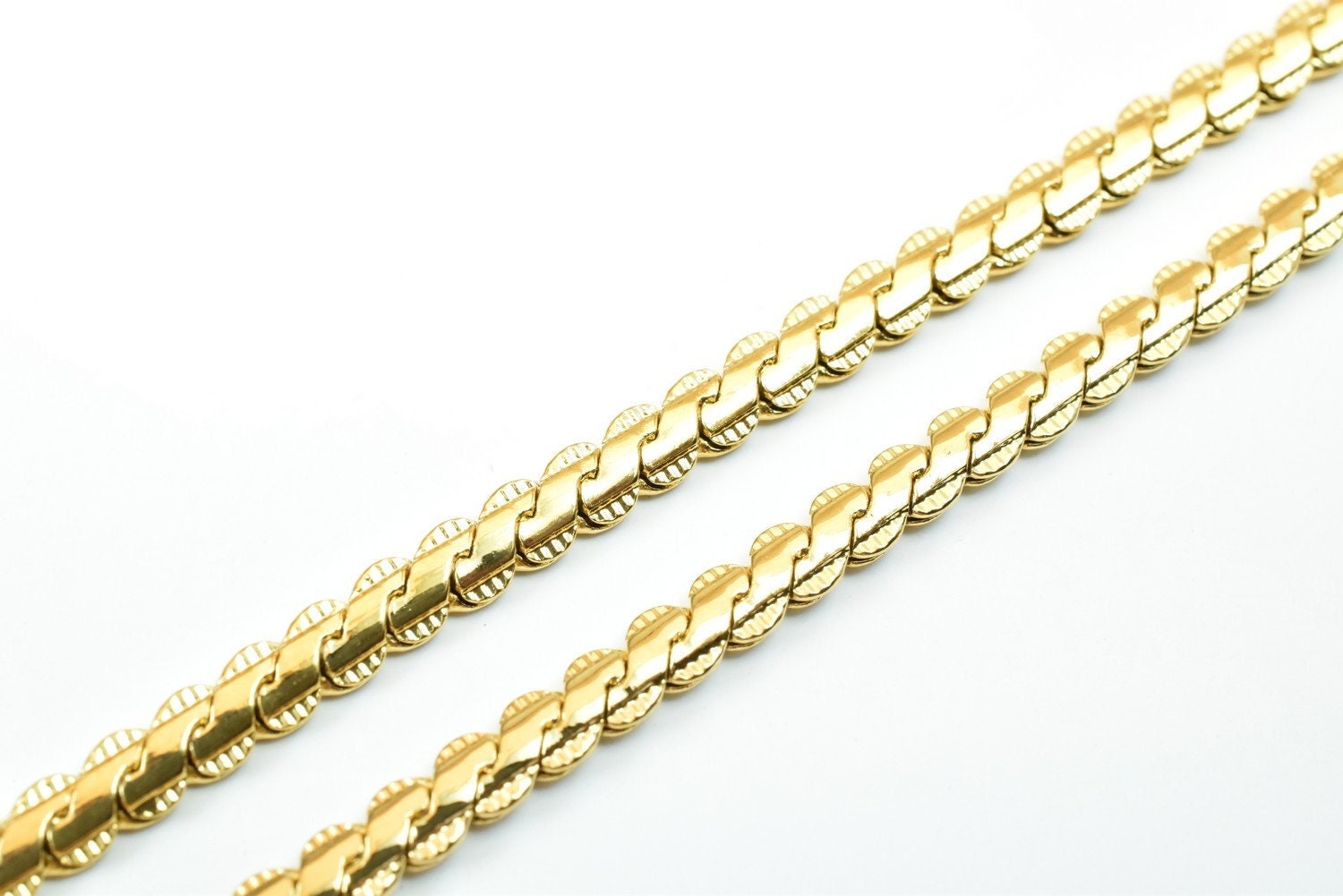 Herringbone 18k gold filled EP chain/diamond cut/serpentine chain 18"/20" width 3.8mm/4.8 findings for jewelry making cg426/cg426a