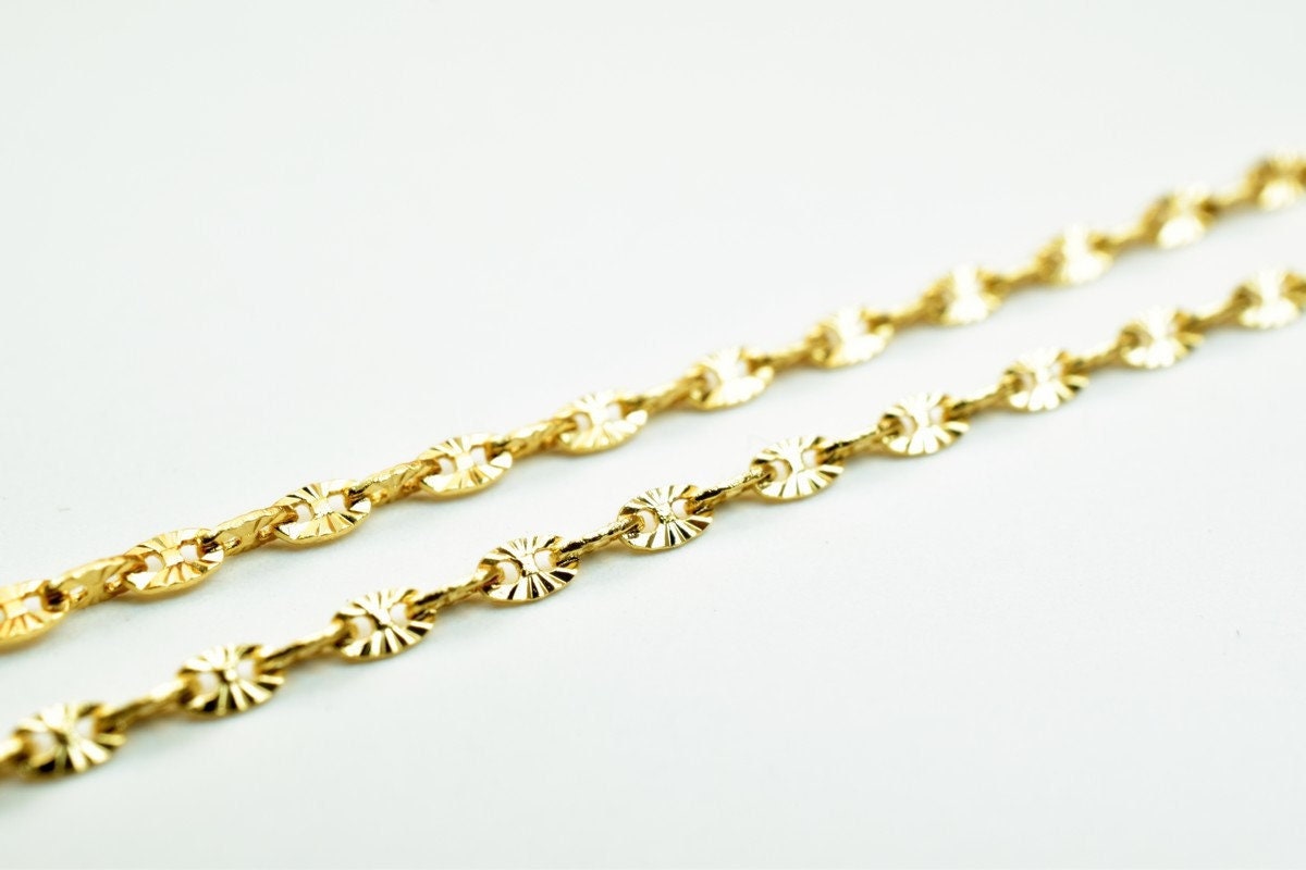 Pinky gold filled EP chain 18kt gold filled size 15.5"long 1.5mm width 1.5mm thickness for jewelry making item #cg337