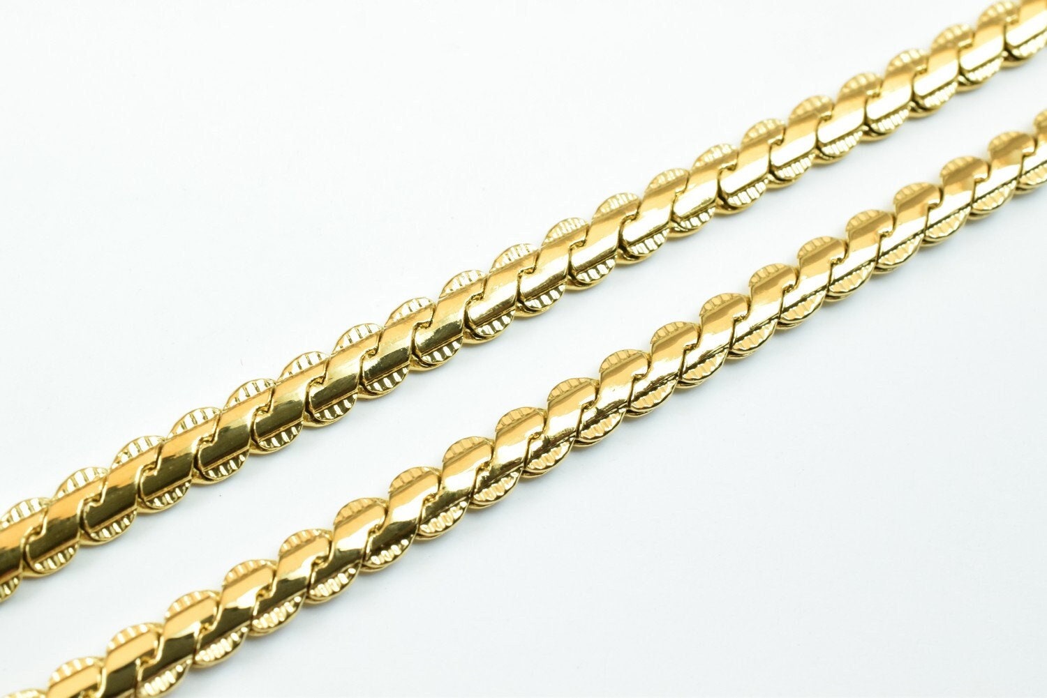 Herringbone 18k gold filled EP chain/diamond cut/serpentine chain 18"/20" width 3.8mm/4.8 findings for jewelry making cg426/cg426a