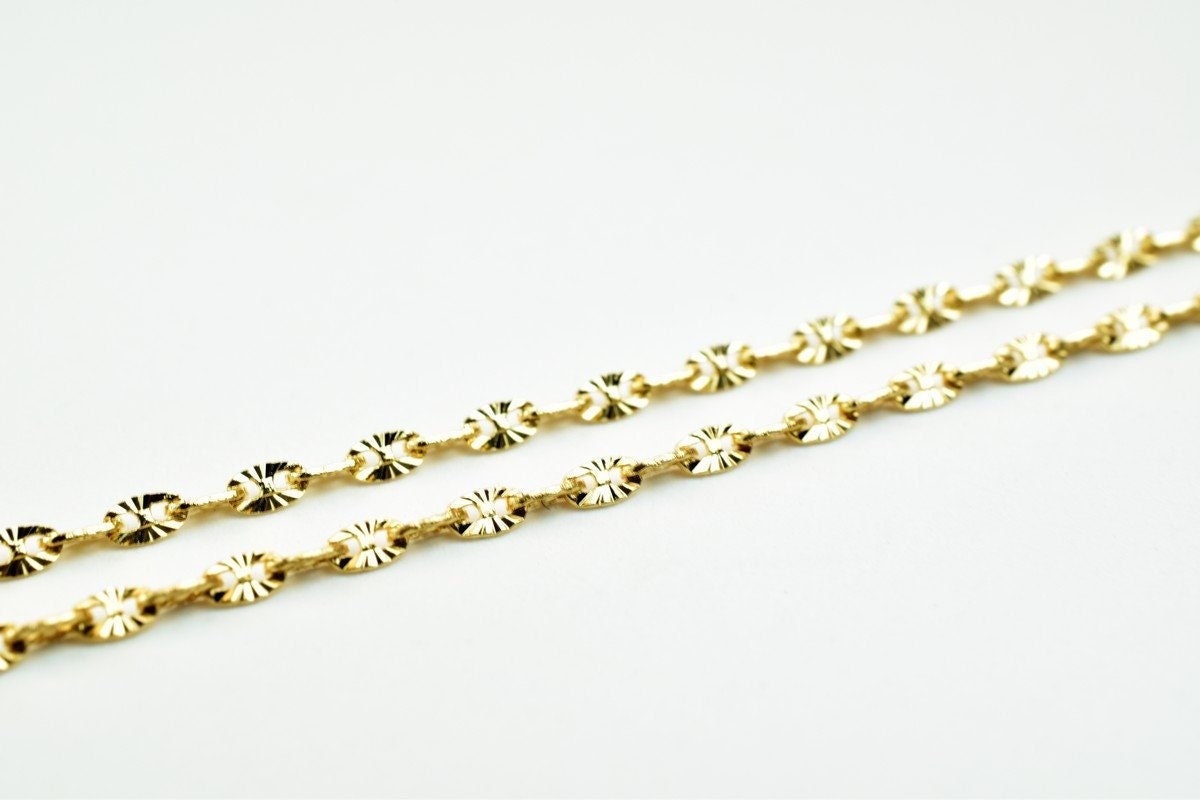 Pinky gold filled EP chain 18kt gold filled size 15.5"long 1.5mm width 1.5mm thickness for jewelry making item #cg337