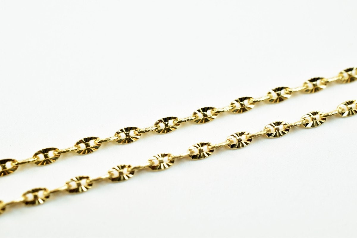 Pinky gold filled EP chain 18kt gold filled size 15.5"long 1.5mm width 1.5mm thickness for jewelry making item #cg337