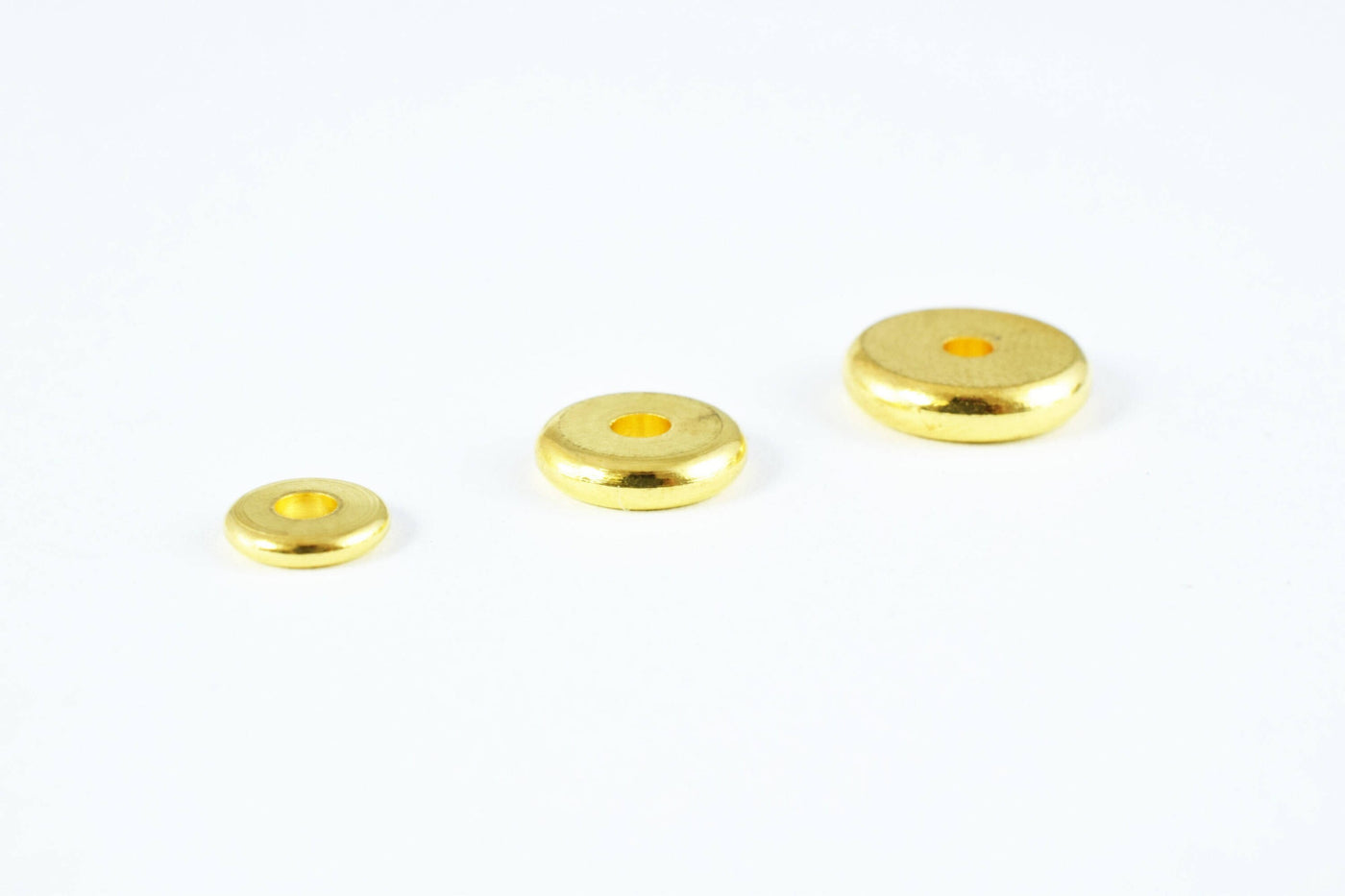 Gold /silver roundel plain spacer size 6mm/8mm/10mm, spacer beads for jewelry making,craft supplies, tools,beads,cabochons,beads,gold,