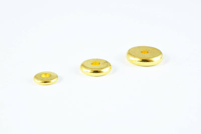 Gold /silver roundel plain spacer size 6mm/8mm/10mm, spacer beads for jewelry making,craft supplies, tools,beads,cabochons,beads,gold,