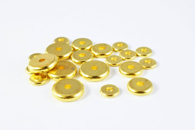 Gold /silver roundel plain spacer size 6mm/8mm/10mm, spacer beads for jewelry making,craft supplies, tools,beads,cabochons,beads,gold,