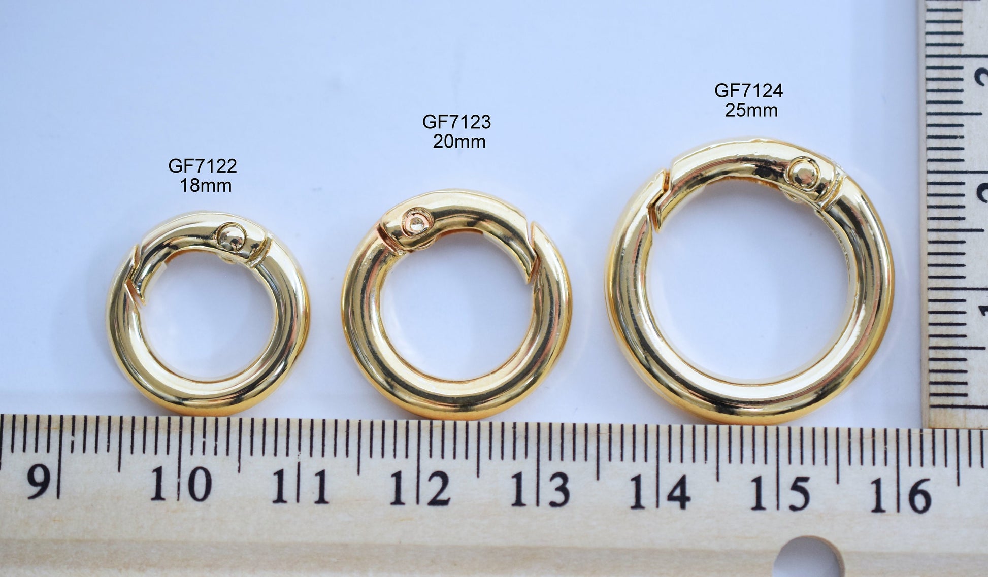 Gold filled EP swivel round spring clasp /Big open jump ring size 18mm/20mm/25mm jewelry findings parts for jewelry supplier and wholesale