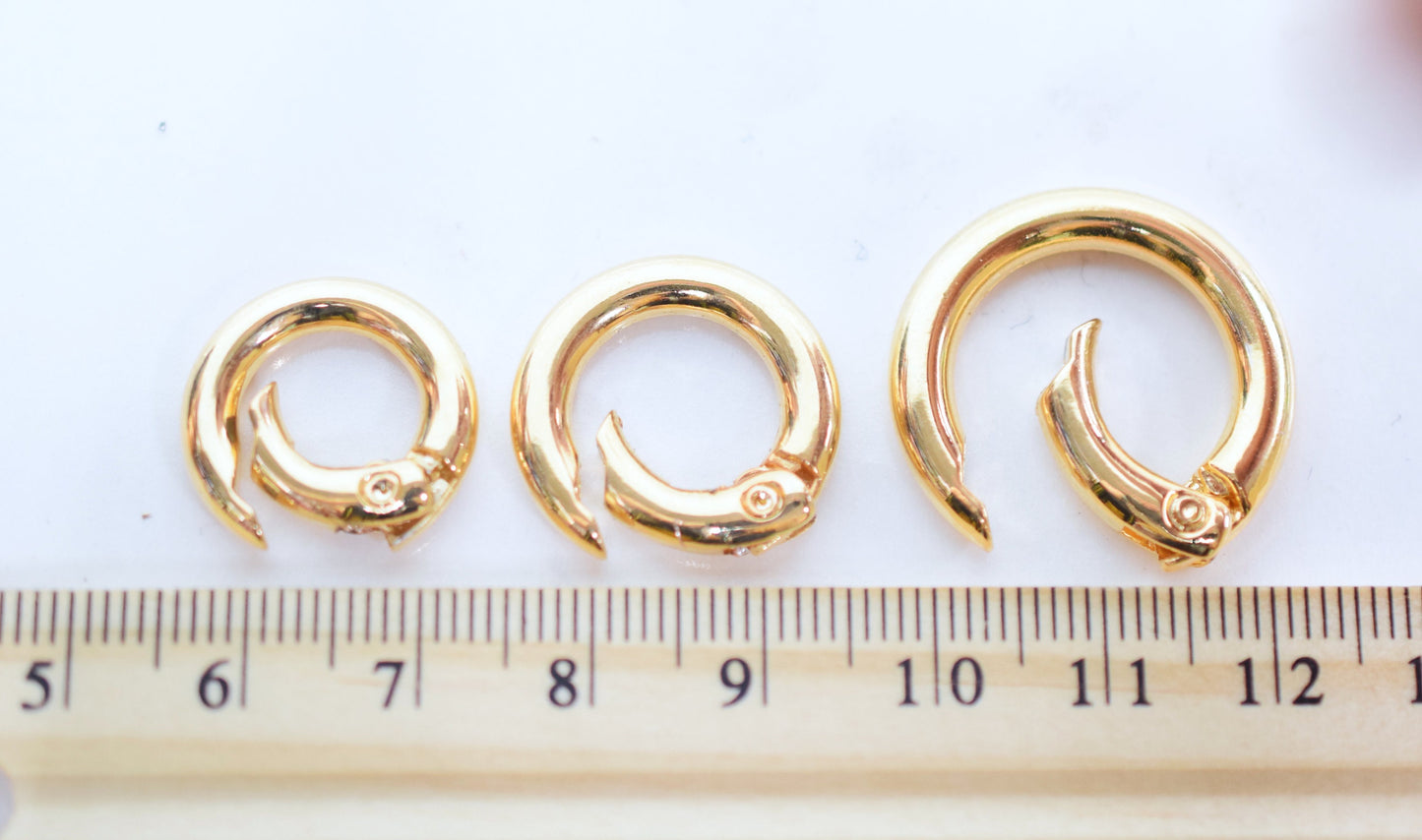 Gold filled EP swivel round spring clasp /Big open jump ring size 18mm/20mm/25mm jewelry findings parts for jewelry supplier and wholesale